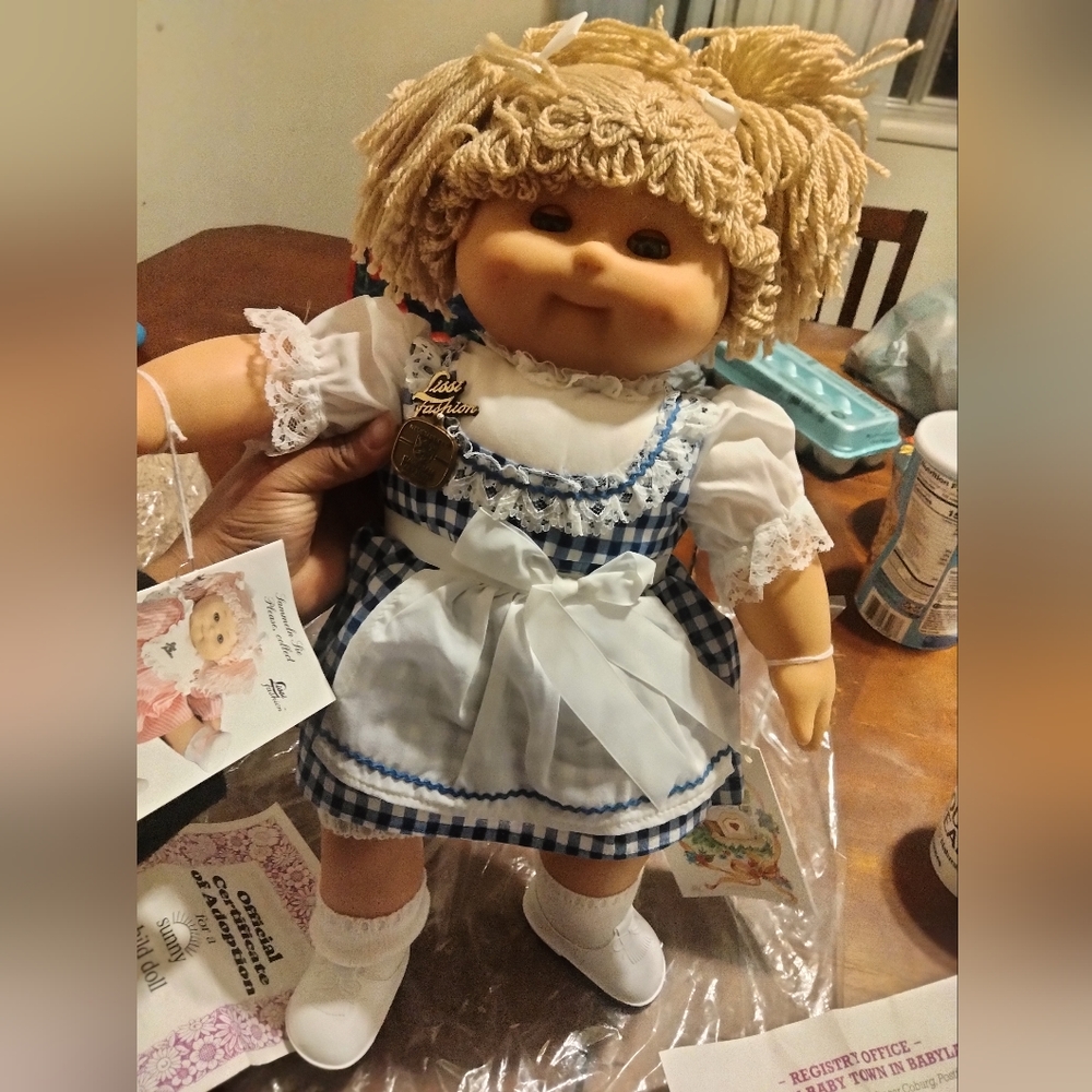 Vintage German Made Lissi Fashion Doll Pink Yarn Hair Eyes Open/Close 18”
